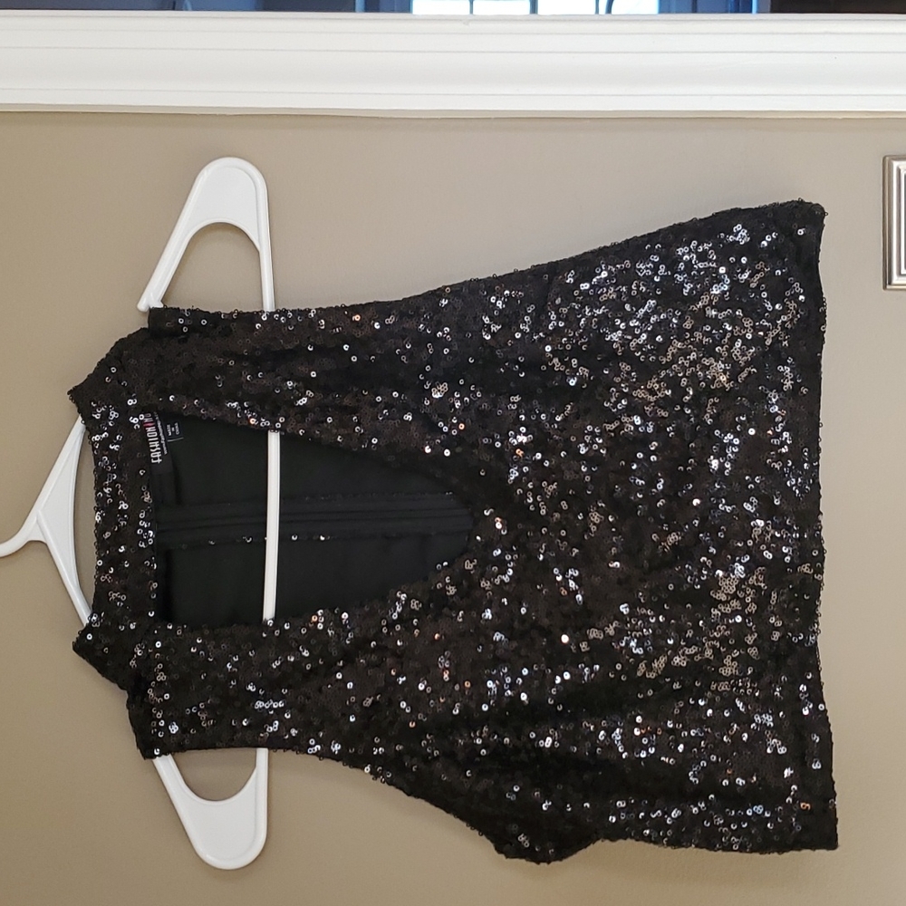 Sexy sequin Fashion Nova crop top